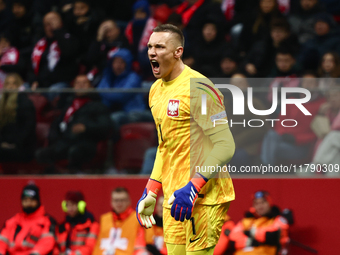 Lukasz Skorupski during UEFA Nations League match Poland - Scotland at National Stadium in Warsaw, Poland on November 18, 2024. (