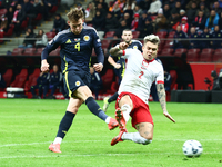 Scott McTominay and Kamil Piatkowski during UEFA Nations League match Poland - Scotland at National Stadium in Warsaw, Poland on November 18...