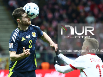 Anthony Raltson during UEFA Nations League match Poland - Scotland at National Stadium in Warsaw, Poland on November 18, 2024. (