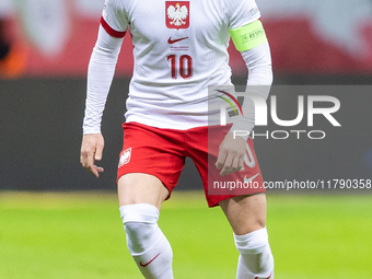 Piotr Zielinski  during UEFA Nations League match Poland vs Scotland in Warsaw Poland on 18 November 2024. (