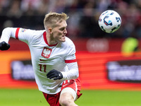 Karol Swiderski  during UEFA Nations League match Poland vs Scotland in Warsaw Poland on 18 November 2024. (