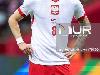 Jakub Moder  during UEFA Nations League match Poland vs Scotland in Warsaw Poland on 18 November 2024. (