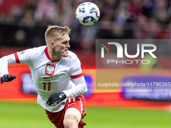 Karol Swiderski  during UEFA Nations League match Poland vs Scotland in Warsaw Poland on 18 November 2024. (