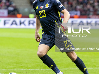 Kenny McLean  during UEFA Nations League match Poland vs Scotland in Warsaw Poland on 18 November 2024. (