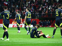 Scotland team during UEFA Nations League match Poland - Scotland at National Stadium in Warsaw, Poland on November 18, 2024. (