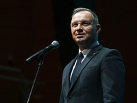 KRAKOW, POLAND - NOVEMBER 17:   
President of Poland Andrzej Duda during the ceremonial Jubilee Gala marking the 35th anniversary of the Sco...