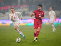 Milos Veljkovic of Serbia  controls the ball during the Nations League Round 6 match between Serbia qnd Denmark at Dubocica Stadium, Leskova...