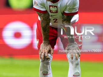 Kamil Piatkowski (POL) during UEFA Nations League match Poland vs Scotland in Warsaw Poland on 18 November 2024. (