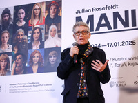 Marek Zydowicz, the CEO and founder of Energa Camerimage Film Festival attends the opening of 'Manifesto' exhibition by Julian Rosefeldt in...