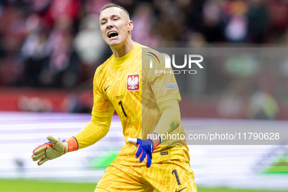 Lukasz Skorupski  during UEFA Nations League match Poland vs Scotland in Warsaw Poland on 18 November 2024. 