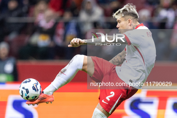 Kamil Piatkowski  during UEFA Nations League match Poland vs Scotland in Warsaw Poland on 18 November 2024. 