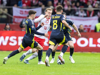 Adam Buksa  during UEFA Nations League match Poland vs Scotland in Warsaw Poland on 18 November 2024. (