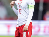 Piotr Zielinski  during UEFA Nations League match Poland vs Scotland in Warsaw Poland on 18 November 2024. (