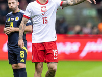 Tymoteusz Puchacz  during UEFA Nations League match Poland vs Scotland in Warsaw Poland on 18 November 2024. (