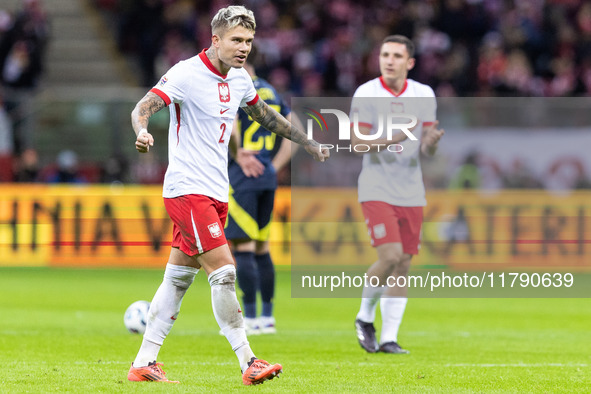 Kamil Piatkowski  during UEFA Nations League match Poland vs Scotland in Warsaw Poland on 18 November 2024. 