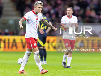 Kamil Piatkowski  during UEFA Nations League match Poland vs Scotland in Warsaw Poland on 18 November 2024. (