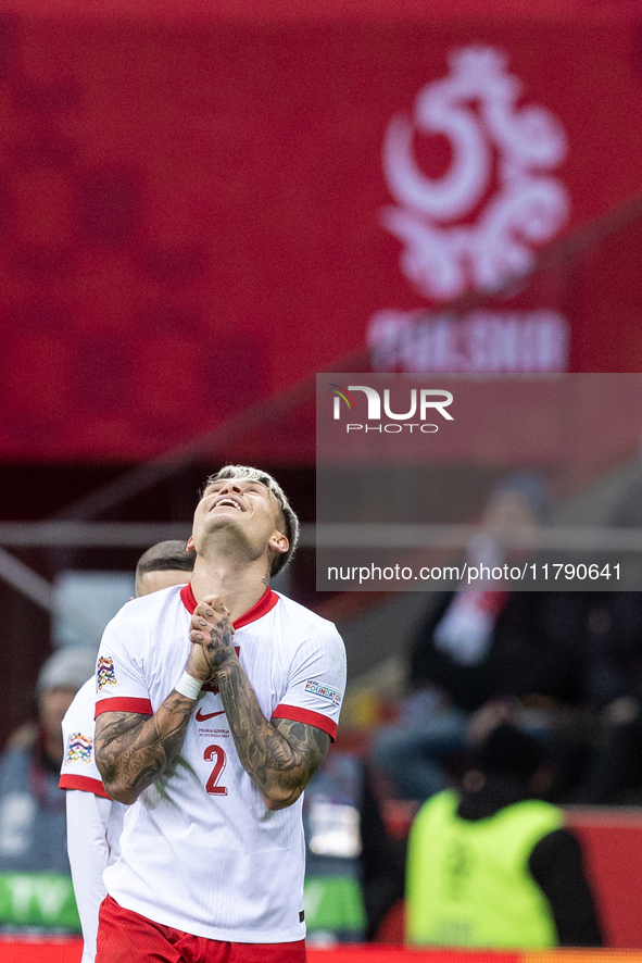 Kamil Piatkowski  during UEFA Nations League match Poland vs Scotland in Warsaw Poland on 18 November 2024. 