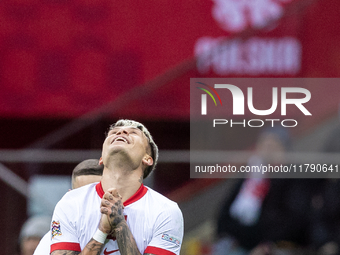 Kamil Piatkowski  during UEFA Nations League match Poland vs Scotland in Warsaw Poland on 18 November 2024. (