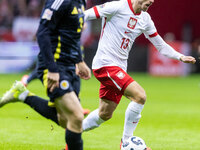 Jakub Kaminski  during UEFA Nations League match Poland vs Scotland in Warsaw Poland on 18 November 2024. (