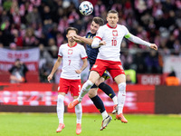 Billy Gilmour , Piotr Zielinski  during UEFA Nations League match Poland vs Scotland in Warsaw Poland on 18 November 2024. (