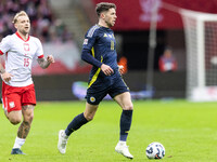 Tymoteusz Puchacz , Ryan Christie  during UEFA Nations League match Poland vs Scotland in Warsaw Poland on 18 November 2024. (