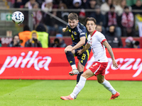 Billy Gilmour , Kacper Urbanski  during UEFA Nations League match Poland vs Scotland in Warsaw Poland on 18 November 2024. (