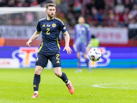 Anthony Ralston  during UEFA Nations League match Poland vs Scotland in Warsaw Poland on 18 November 2024. (