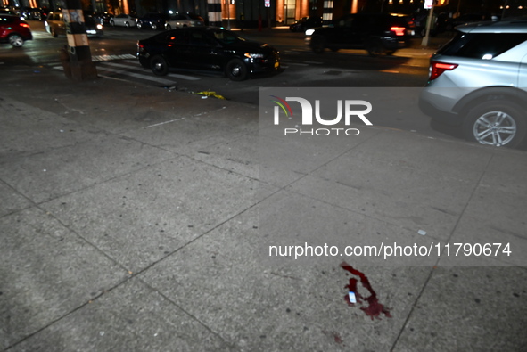 A young teenage girl is stabbed in the Melrose section of Bronx, New York, United States, on November 18, 2024. At approximately 2:55 PM, in...