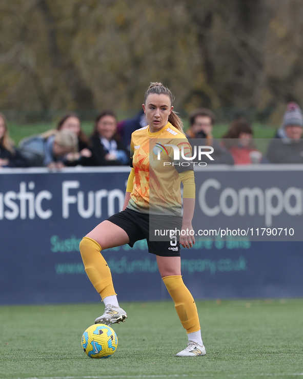 Teyah Goldie of the London City Lionesses participates in the FA Women's Championship match between Durham Women FC and London City Lionesse...