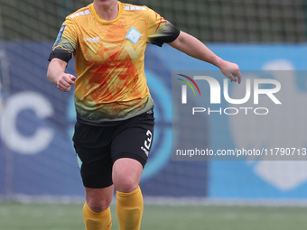 Emma Mukandi of London City Lionesses plays during the FA Women's Championship match between Durham Women FC and London City Lionesses at Ma...