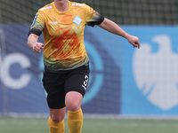 Emma Mukandi of London City Lionesses plays during the FA Women's Championship match between Durham Women FC and London City Lionesses at Ma...