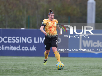 Emma Mukandi of London City Lionesses plays during the FA Women's Championship match between Durham Women FC and London City Lionesses at Ma...