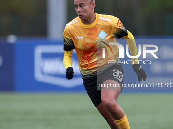 Chantelle Boye-Hlorkah of London City Lionesses plays during the FA Women's Championship match between Durham Women FC and London City Lione...