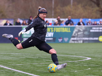 Tatiana Saunders of Durham Women plays during the FA Women's Championship match between Durham Women FC and London City Lionesses at Maiden...