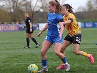 Lily Crosthwaite of Durham Women competes with London City Lionesses' Cerys Brown during the FA Women's Championship match between Durham Wo...