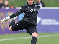 Tatiana Saunders of Durham Women plays during the FA Women's Championship match between Durham Women FC and London City Lionesses at Maiden...