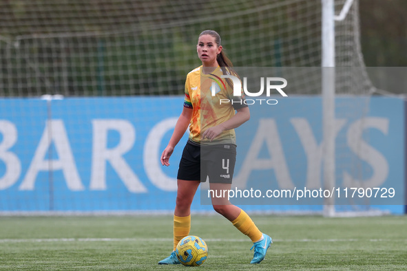 Georgia Brougham of London City Lionesses plays during the FA Women's Championship match between Durham Women FC and London City Lionesses a...