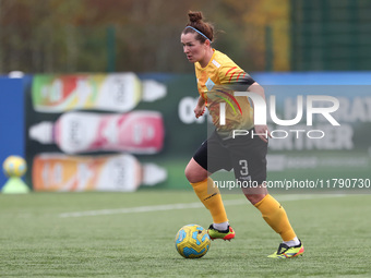 Emma Mukandi of London City Lionesses plays during the FA Women's Championship match between Durham Women FC and London City Lionesses at Ma...