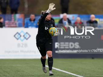 Tatiana Saunders of Durham Women plays during the FA Women's Championship match between Durham Women FC and London City Lionesses at Maiden...