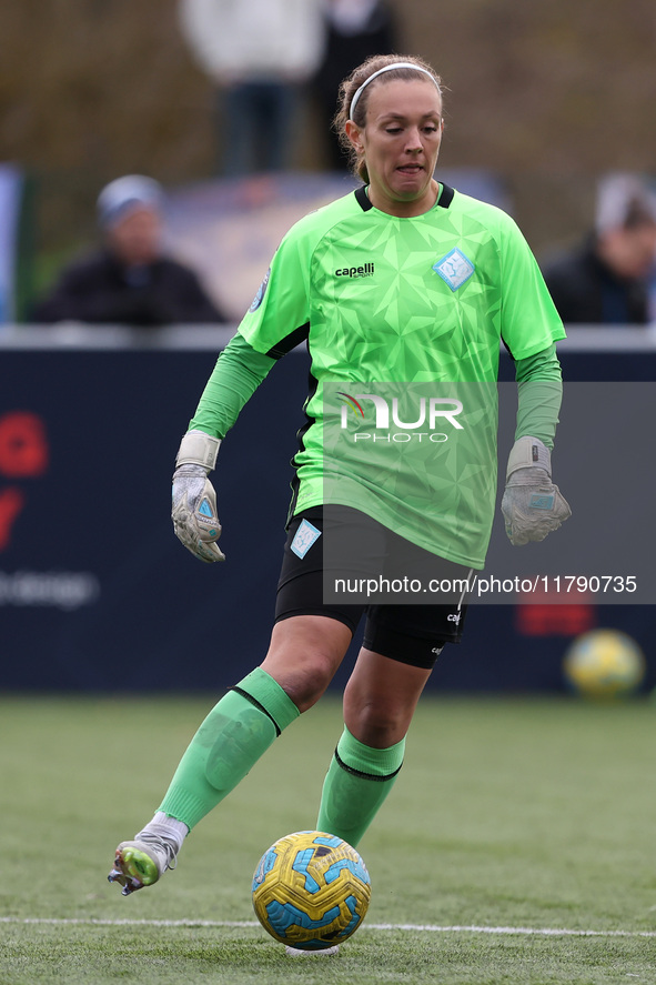 Grace Moloney of London City Lionesses plays during the FA Women's Championship match between Durham Women FC and London City Lionesses at M...