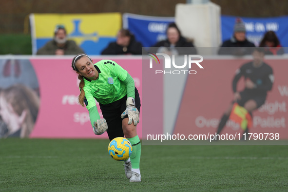 Grace Moloney of London City Lionesses plays during the FA Women's Championship match between Durham Women FC and London City Lionesses at M...