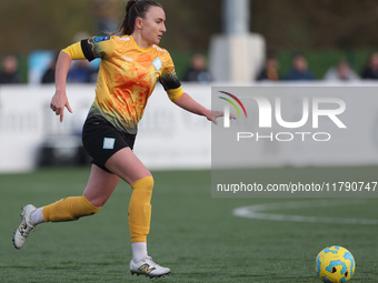 Teyah Goldie of the London City Lionesses plays during the FA Women's Championship match between Durham Women FC and London City Lionesses a...