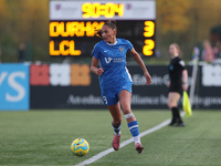 Mollie Lambert of Durham Women plays during the FA Women's Championship match between Durham Women FC and London City Lionesses at Maiden Ca...