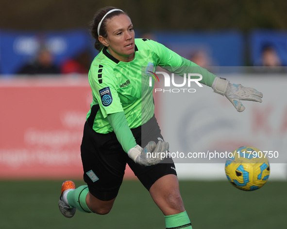 Grace Moloney of the London City Lionesses participates in the FA Women's Championship match between Durham Women FC and London City Lioness...