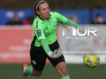 Grace Moloney of the London City Lionesses participates in the FA Women's Championship match between Durham Women FC and London City Lioness...