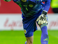 Craig Gordon is playing during the  UEFA Nations League 2024 League A Group A1 match between Poland and Scotland, at the  PGE Narodowy in Wa...