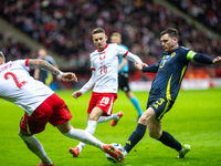 Andy Robertson during the  UEFA Nations League 2024 League A Group A1 match between Poland and Scotland, at the  PGE Narodowy in Warsaw, Pol...