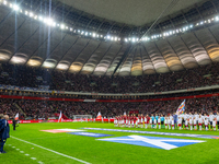 Team of Poland and team of Scotland  before the  UEFA Nations League 2024 League A Group A1 match between Poland and Scotland, at the  PGE N...