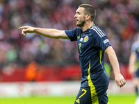 John McGinn during the  UEFA Nations League 2024 League A Group A1 match between Poland and Scotland, at the  PGE Narodowy in Warsaw, Poland...