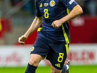 Billy Gilmour during the  UEFA Nations League 2024 League A Group A1 match between Poland and Scotland, at the  PGE Narodowy in Warsaw, Pola...